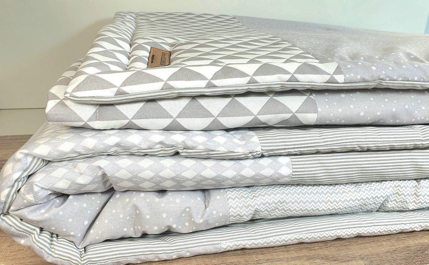 PATCHWORK - BABYDECKE - Tagesdecke - Kuscheldecke mit Namen