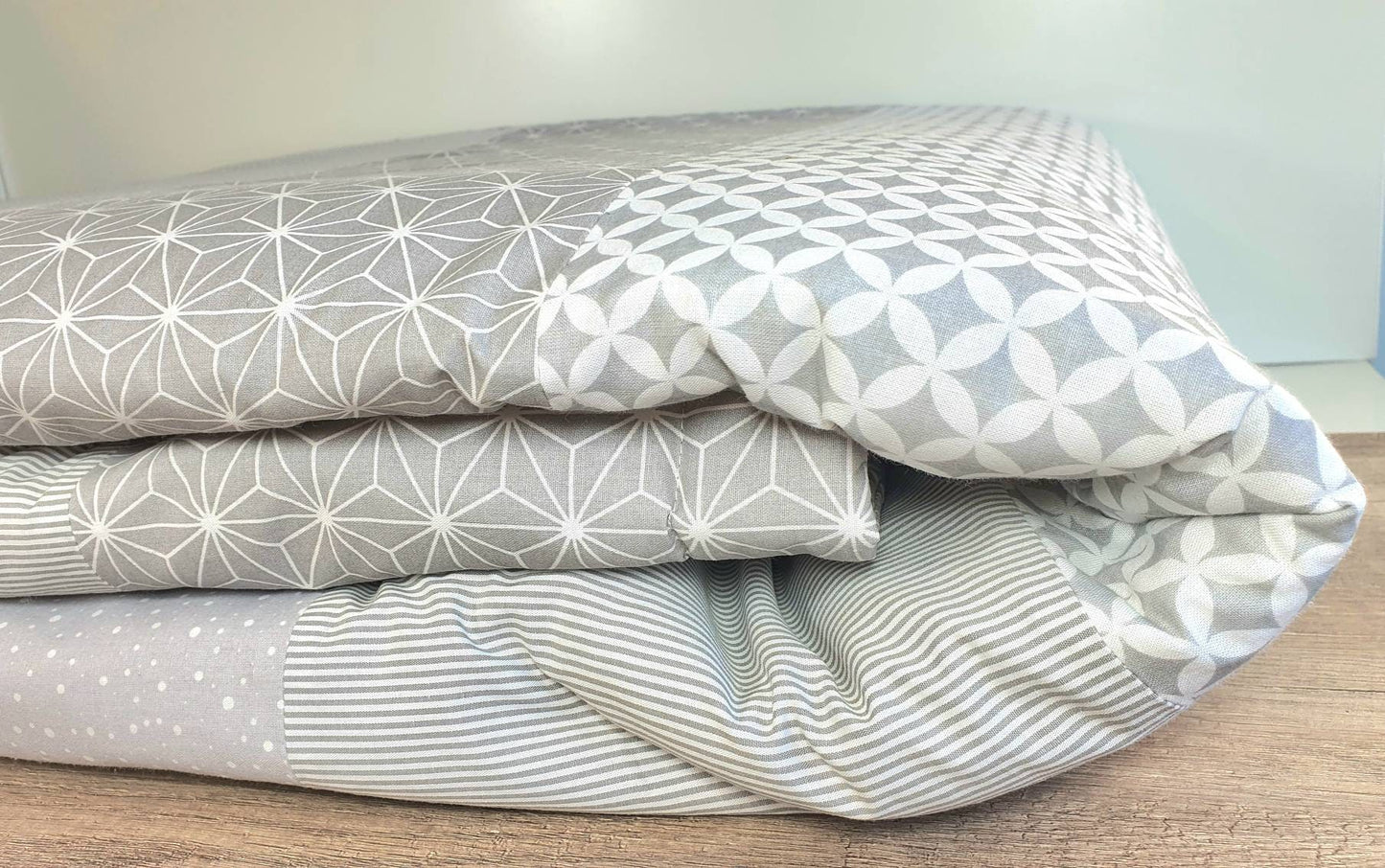 PATCHWORK - BABYDECKE - Tagesdecke - Kuscheldecke mit Namen