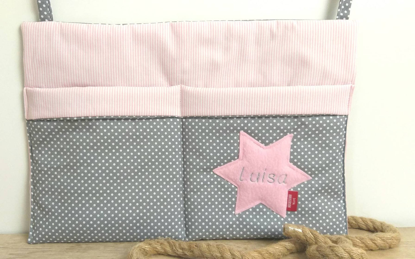 WANDUNTENSILO - Utensilo für Wickeltisch - Aufbewahrung am Laufstall - Organizer Hochstuhl