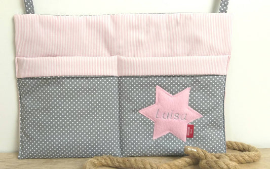 WANDUNTENSILO - Utensilo für Wickeltisch - Aufbewahrung am  Laufstall - Organizer Hochstuhl