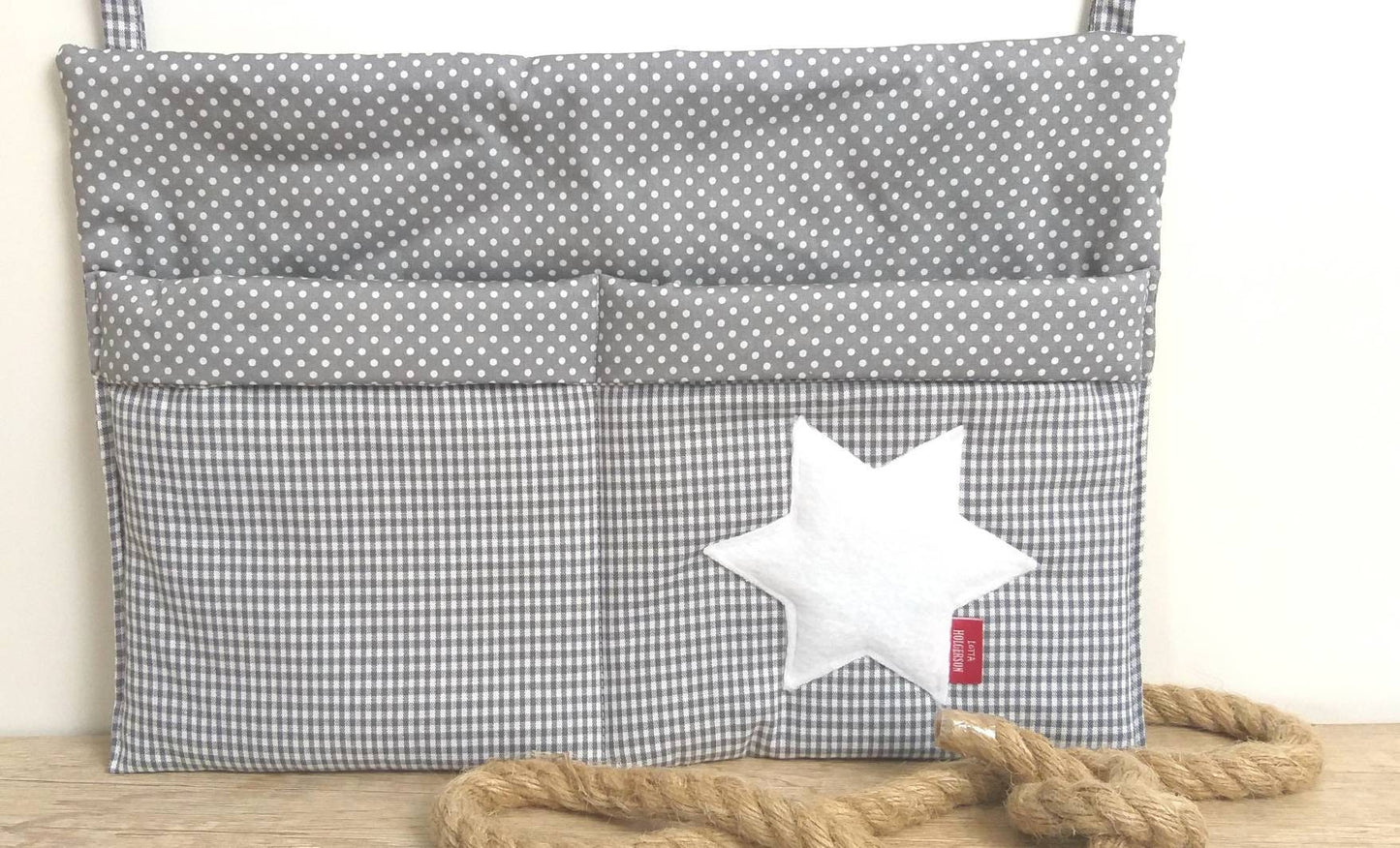 WANDUNTENSILO - Utensilo für Wickeltisch - Aufbewahrung am Laufstall - Organizer Hochstuhl