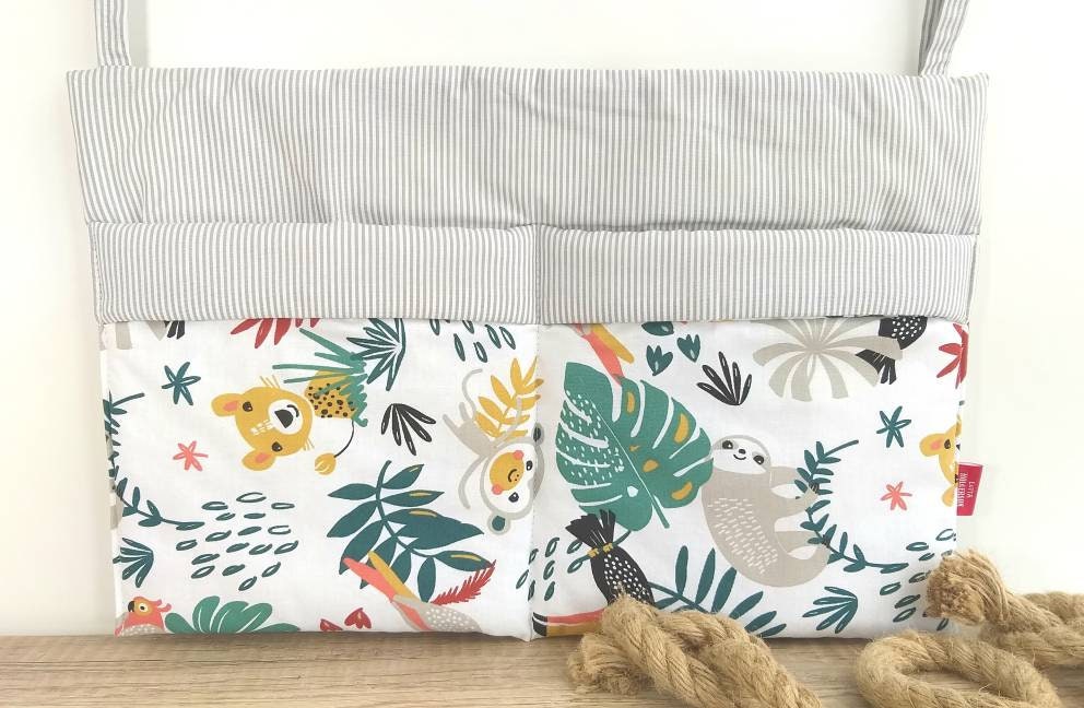 WANDUNTENSILO - Utensilo für Wickeltisch - Aufbewahrung am Laufstall - Organizer Hochstuhl