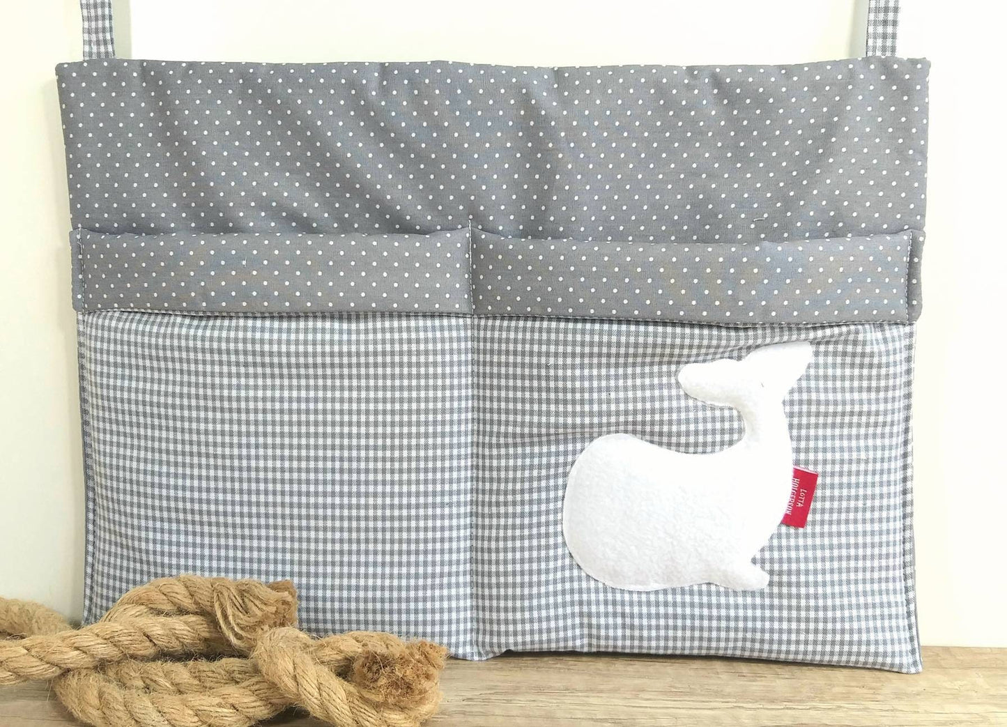 WANDUNTENSILO - Utensilo für Wickeltisch - Aufbewahrung am Laufstall - Organizer Hochstuhl