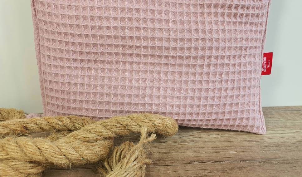 BETTUTENSILO aus Waffelstoff - praktische BETTTASCHE - Wandutensilo - Utensilo für Wickeltisch - Babybett und Laufstall - Organizer ALTROSA