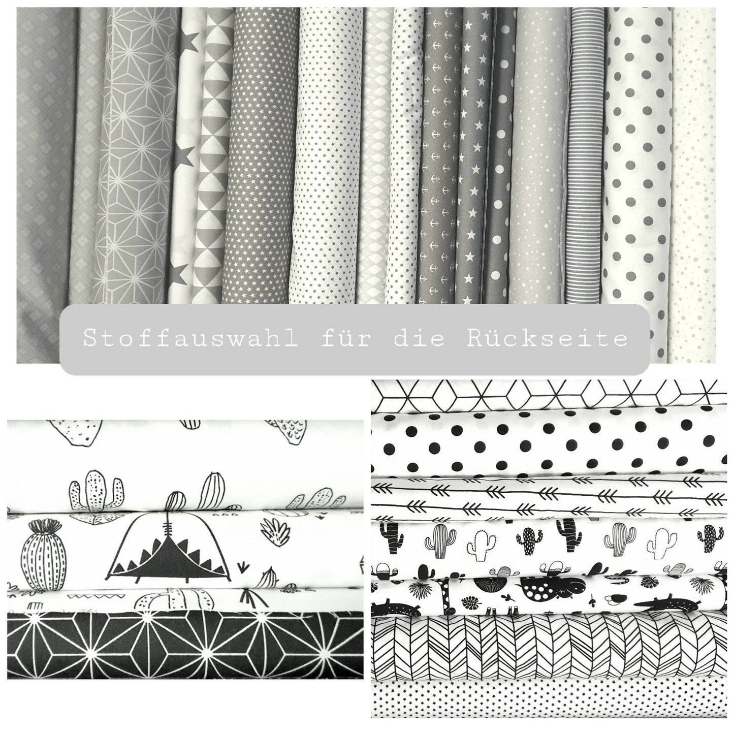 BETTUTENSILO aus Waffelstoff - praktische BETTTASCHE - WANDUNTENSILO - Utensilo für Wickeltisch - Babybett und Laufstall Organizer hellgrau