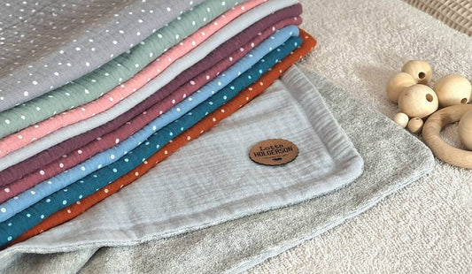 wasserdichte Musselin Wickelunterlage - Baby Windel Unterlage Reise, wasserdichte Frottee Wechselunterlage hellgrau