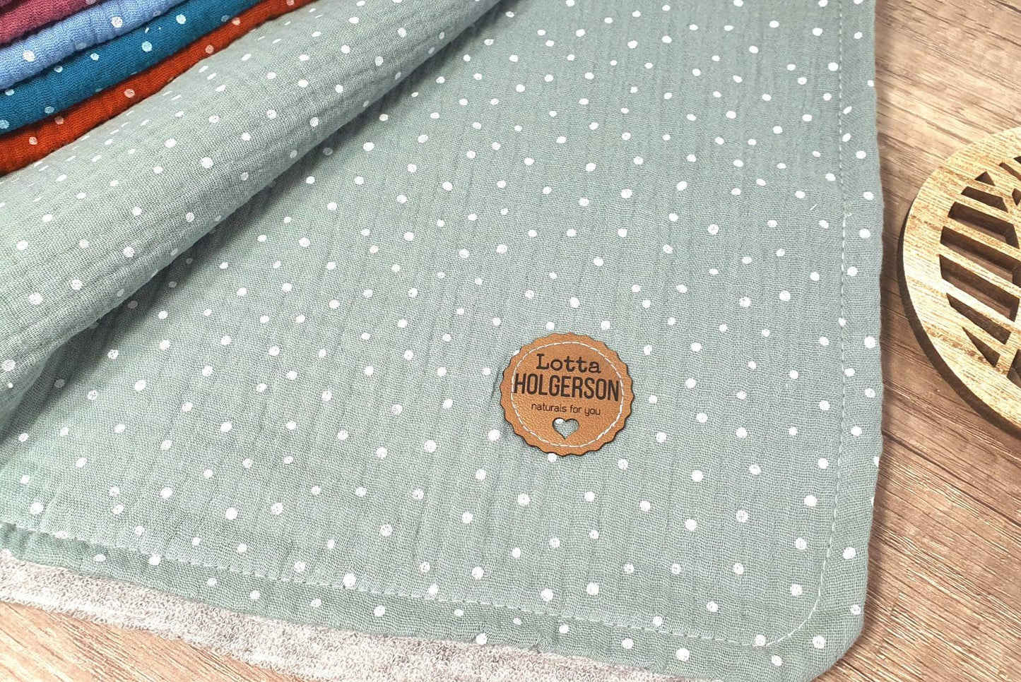 wasserdichte Musselin Wickelunterlage - Baby Windel Unterlage Reise, wasserdichte Frottee Wechselunterlage dustymint