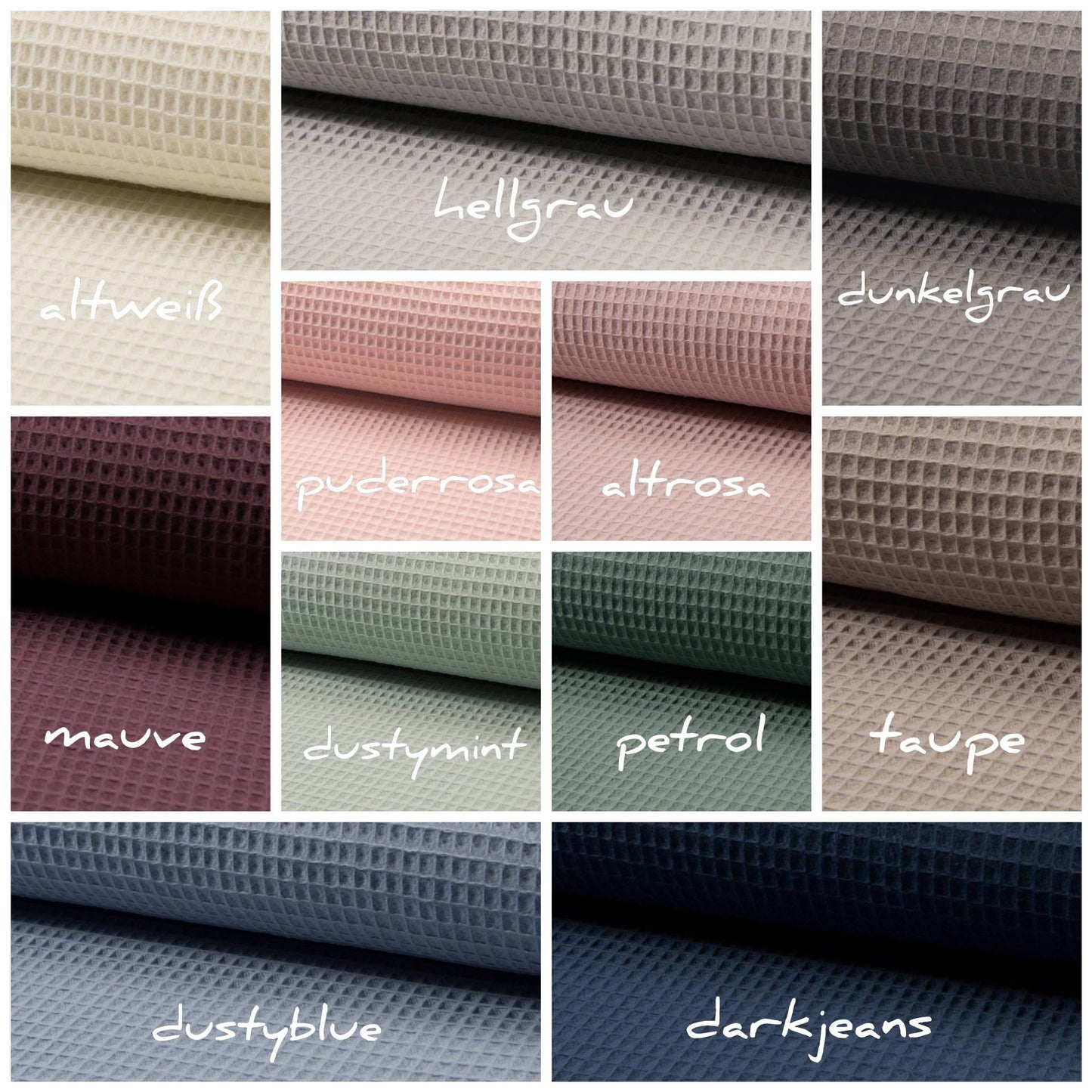 Waffelpique - praktische Betttasche - WANDUTENSILO - Organizer für Wickeltisch, Babybett, Laufstall TAUPE Punkte schwarz weiß