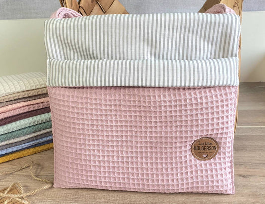 Utensilo für Laufstall - Wickeltisch - Hängetasche - Wandutensilo - Baby Bettorganizer - Bettutensilo - Betttasche - Aufbewahrung - Geschenk
