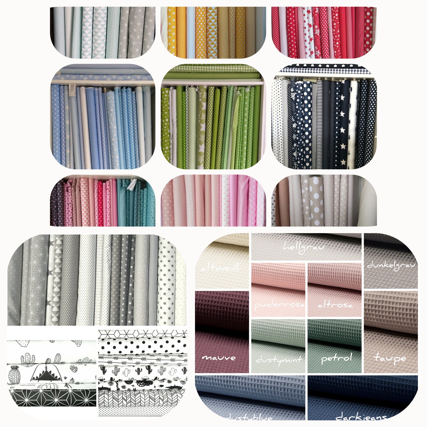 STOFFPAKETE | STOFFRESTE zum kg-Preis - Patchwork - Baumwollstoffe - Baumwolle - Flicken